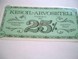 kesoil arvosetelit  toukoikuu  jalkapumppu