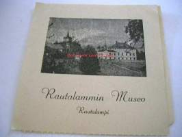 esite /pääsylippu rautalammin museo