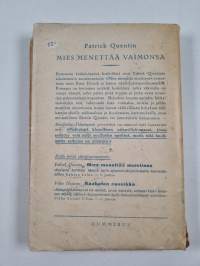 Mies menettää vaimonsa