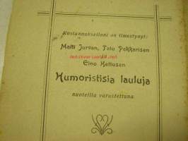 Laulaja-Pojan lauluja 3.