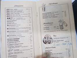 Falkenhof Konditorei-Café - Würzburg, Marienpltz 4 -kahvilan hinnasto