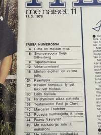 Me Naiset 1976 nro 11 ilmestynyt 11.3.1976, Riitta Väisänen, Asko Sarkola, Paavo Väyrynen