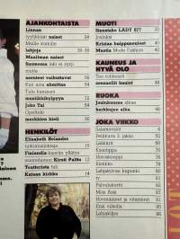Me Naiset 1986 nr 49 (2.12.), Kaisa Korhonen, Linnan juhlien naiset, joululahjoja, huippuneuleet -  Krizian, Aarikka mainos