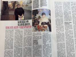 Me Naiset 1986 nr 49 (2.12.), Kaisa Korhonen, Linnan juhlien naiset, joululahjoja, huippuneuleet -  Krizian, Aarikka mainos