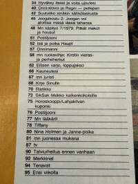 Me Naiset 1979 nr 7, Päivi Uitto yllätysmissi Oulusta, Helena Takalo