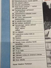 Me Naiset 1979 nr 27, Harri Tirkkonen, Katariina Metsovaara ja Hannu Heikinheimo häät, Leila Seppänen - supertähtien kampaaja, Sirkka ja Aarno Stormbom