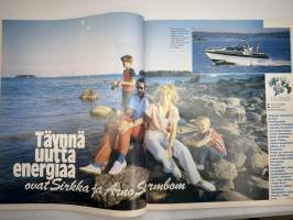 Me Naiset 1979 nr 27, Harri Tirkkonen, Katariina Metsovaara ja Hannu Heikinheimo häät, Leila Seppänen - supertähtien kampaaja, Sirkka ja Aarno Stormbom