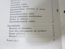 Atlas Copco Cobra BBM 47 L moottoriporakone ja -kanki -Hoito-ohjekirja ja varaosat