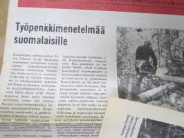 Mottimestari  nr 3 1971 - moottorisahamiesten ammattilehti, Työpenkkimenetelmää, Turvallisuusohhjeita, Raket suojasaapas,  Raket 50 moottorisaha, Raket öljyt...