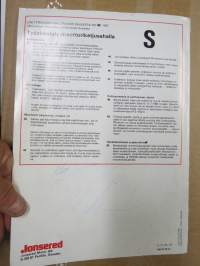 Jonsered 535 moottorisaha -varaosaluettelo, reservdelar, spare parts, Ersatzteile, pieces de rechanche, piezas de repuesto, ricambi, pecas sobresselente