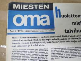 Miesten oma / Naisten oma 1964 nr 2 -selostavan mainonnan osoitteeton julkaisu, kääntölehti