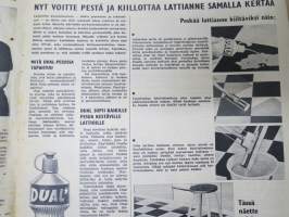 Miesten oma / Naisten oma 1964 nr 2 -selostavan mainonnan osoitteeton julkaisu, kääntölehti