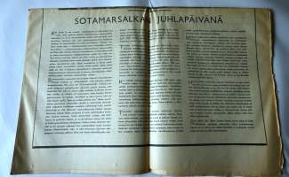 Uusi Suomi Kesäkuun 4 1942 Mannerheimin synymäpäivä n:o