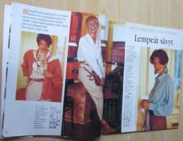 Suuri Käsityö Lehti N:o 8 1993 kaava-arkki mukana