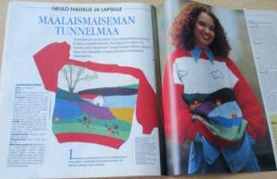 Suuri Käsityö Lehti N:o 8 1993 kaava-arkki mukana