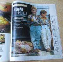 Suuri Käsityö Lehti N:o 8 1993 kaava-arkki mukana