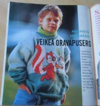 Suuri Käsityö Lehti N:o 8 1993 kaava-arkki mukana