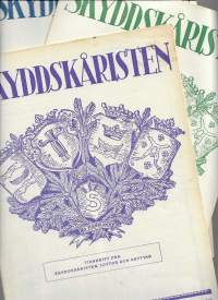 Skyddskåristen 1936 nr 15, 16 ja 17  yht 3 lehteä / tidskrift för skyddskårister, lottor och skyttar