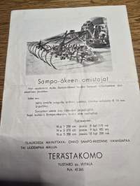 Terästakomo hinnasto 1964
