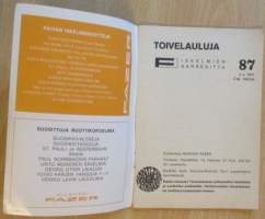 Toivelauluja 87 N:o 2 1971
