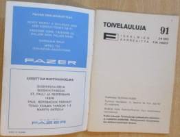 Tovivelauluja 91 N:o 2 1972