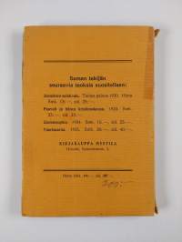 Ruusu-ristin syntysanat Suomessa : Kesäkurssi-esitelmiä Jyväskylässä 1929