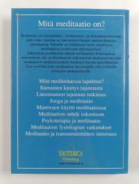Mitä meditaatio on