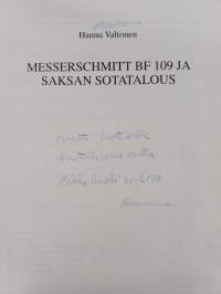 Messerschmitt BF 109 ja Saksan sotatalous (signeerattu, tekijän omiste)