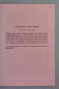 Outsider (Aarne Haapakoski) -bibliografia.  ( keräily- ja hakujulkaisu )