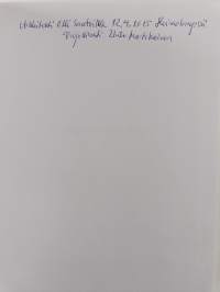 Jumalan selän takana (signeerattu, tekijän omiste)