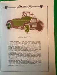 Steel Craft for 1924 and 1925 -polkuautokirja