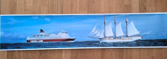 Viking Isabella ja purjevene - juliste 32x 150 cm