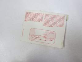 Viking Line - Fribiljett / Vapaalippu nr 2455 Kapellskär - Mariehamn - Nådendal / Naantali - Maarianhamiona - Kapellskär - Enkelresa / Meno- tai paluumatka 1978