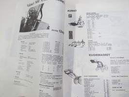 E Osuusliike / Osuusliike Perhelä - Maatalouskoneet 1968 -tuoteluettelo (mm. Valmet 500 - 565 Synkro, Hankmo, Wühlmaus, Tiveäkeet, Partner moottorisaha ym.)