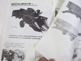 E Osuusliike / Osuusliike Perhelä - Maatalouskoneet 1968 -tuoteluettelo (mm. Valmet 500 - 565 Synkro, Hankmo, Wühlmaus, Tiveäkeet, Partner moottorisaha ym.)