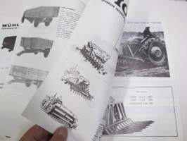 E Osuusliike / Osuusliike Perhelä - Maatalouskoneet 1968 -tuoteluettelo (mm. Valmet 500 - 565 Synkro, Hankmo, Wühlmaus, Tiveäkeet, Partner moottorisaha ym.)