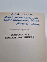 Suomalaista sosiaalipolitiikkaa (signeerattu, tekijän omiste)