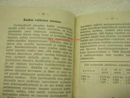 Kalkin käyttämisestä maanviljelyksessä