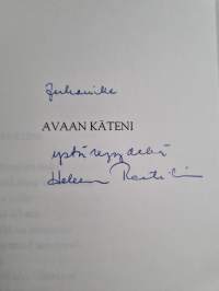 Avaan käteni (signeerattu, tekijän omiste)