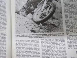Moottoriurheilu 1967 nr 10, Kansikuva Kawasaki, Motocrossia mm. Kim Fredriksson - Pentti Kalteva - Eero Hilpinen, Jyrki Storm 6. maailmantilastoissa, Väinölänniemi,