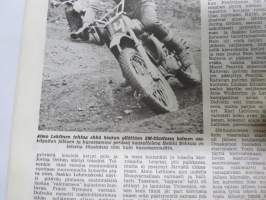 Moottoriurheilu 1967 nr 10, Kansikuva Kawasaki, Motocrossia mm. Kim Fredriksson - Pentti Kalteva - Eero Hilpinen, Jyrki Storm 6. maailmantilastoissa, Väinölänniemi,