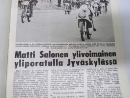 Moottoriurheilu 1967 nr 10, Kansikuva Kawasaki, Motocrossia mm. Kim Fredriksson - Pentti Kalteva - Eero Hilpinen, Jyrki Storm 6. maailmantilastoissa, Väinölänniemi,