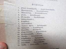 Puunveistelmiä - Träsniderier / Käsiteollisuuspiirustuksia nr 4