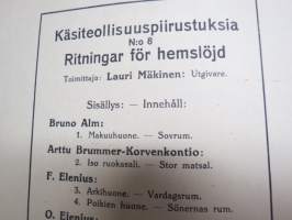 Huonekaluja 3. sarja - Möbler 3. serien, piirtäneet - ritade av; Bruno Alm, Arttu Brummer-Korvenkontio, E. &amp; O. Elenius, Harald Honkanen, K. Svensson,  Werner West