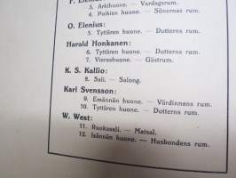 Huonekaluja 3. sarja - Möbler 3. serien, piirtäneet - ritade av; Bruno Alm, Arttu Brummer-Korvenkontio, E. &amp; O. Elenius, Harald Honkanen, K. Svensson,  Werner West