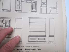 Huonekaluja 3. sarja - Möbler 3. serien, piirtäneet - ritade av; Bruno Alm, Arttu Brummer-Korvenkontio, E. &amp; O. Elenius, Harald Honkanen, K. Svensson,  Werner West