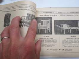 Porin Sänkytehdas G. Ekwall - Björneborgs Sängfabrik tuoteluettelo / kuvasto v. 1914