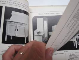 Porin Sänkytehdas G. Ekwall - Björneborgs Sängfabrik tuoteluettelo / kuvasto v. 1914