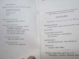 Suomen Kotiteollisuusliitto - Kotiteollisuusnäyttely Viipuri 1932 -luettelo / näyttelyjulkaisu