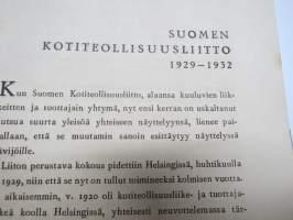 Suomen Kotiteollisuusliitto - Kotiteollisuusnäyttely Viipuri 1932 -luettelo / näyttelyjulkaisu